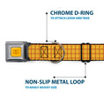 Load image into Gallery viewer, Toy Story Woody Cowboy Buckle Logo Full Color Golds Seatbelt Buckle Collar - Toy Story Woody Bounding Plaid Shirt Gold/Red