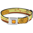 Load image into Gallery viewer, Toy Story Jessie Cowboy Buckle Logo Browns Seatbelt Buckle Collar - Toy Story Jessie Bounding Cowboy Buckle Lasso Stripe Yellow/Red/Brown