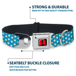 Dog Collar DYYR-Minnie Mouse Bow Full Color Black/Red - Minnie Mouse Dots Blue/Black/White