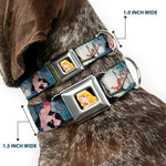 Sleeping Beauty Full Color Seatbelt Buckle Collar - Sleeping Beauty Woods Scenes