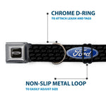 Ford Emblem Seatbelt Buckle Collar - Ford Oval REPEAT w/Text
