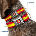 Load image into Gallery viewer, Flash Logo Black Seatbelt Buckle Collar - The Flash Bolt Stripe Red/Yellow