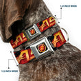 Load image into Gallery viewer, Flash Logo3 Full Color Black Gold Red Seatbelt Buckle Collar - THE FLASH/Logo3/Poses Black/Red/Gold