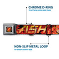 Load image into Gallery viewer, Flash Logo3 Full Color Black Gold Red Seatbelt Buckle Collar - THE FLASH/Logo3/Poses Black/Red/Gold