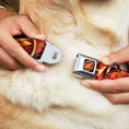 Load image into Gallery viewer, Flash Logo3 Full Color Black Gold Red Seatbelt Buckle Collar - THE FLASH/Logo3/Poses Black/Red/Gold
