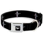 Ford Mustang Emblem Seatbelt Buckle Collar - Ford Mustang w/Bars Logo REPEAT