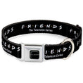 Load image into Gallery viewer, FRIENDS Logo Full Color Black/White/Multi Color Seatbelt Buckle Collar - FRIENDS-THE TELEVISION SERIES Logo Black/White/Multi Color