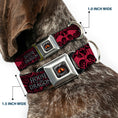 Load image into Gallery viewer, House of the Dragon Eye Throne Icon Full Color Black/Gray/Orange Seatbelt Buckle Collar - HOUSE OF THE DRAGON Dragon Icon Black/Red/White