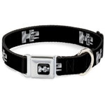 H2 Seatbelt Buckle Collar - H2 Black/Silver Logo REPEAT