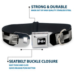 H3 Seatbelt Buckle Collar - H3 Black/Silver Logo REPEAT