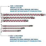 HENDRICK MOTORSPORTS Checker Logo Full Color Red/White Seatbelt Buckle Collar - William Byron Autograph and #24 Checker Logo Black/White/Red