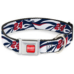 HENDRICK MOTORSPORTS Checker Logo Full Color Red/White Seatbelt Buckle Collar - William Byron #24 Car Scheme White/Red/Blue