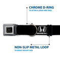 Load image into Gallery viewer, Honda Seatbelt Buckle Collar - Honda Logo Black/White