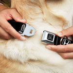 Honda Seatbelt Buckle Collar - Honda Logo Black/White