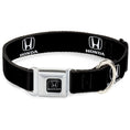 Load image into Gallery viewer, Honda Seatbelt Buckle Collar - Honda Logo Black/White