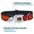 Load image into Gallery viewer, Gryffindor Crest Full Color Seatbelt Buckle Collar - Harry Potter GRYFFINDOR & Crest Black/Red