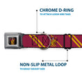 Load image into Gallery viewer, Gryffindor Crest Full Color Seatbelt Buckle Collar - GRYFFINDOR Crest/Stripe Burgundy/Gold