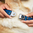 Load image into Gallery viewer, Ravenclaw Crest Full Color Seatbelt Buckle Collar - Harry Potter RAVENCLAW & Crest Blue/Black