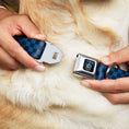 Load image into Gallery viewer, Ravenclaw Crest Full Color Seatbelt Buckle Collar - Harry Potter RAVENCLAW Checker Blues/Grays
