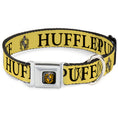 Load image into Gallery viewer, Hufflepuff Crest Full Color Seatbelt Buckle Collar - Harry Potter HUFFLEPUFF & Crest Yellow/Black