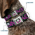 Load image into Gallery viewer, Dog Collar JKA-Joker Face - Joker Face/Logo/Spades Black/Green/Purple