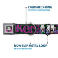 Load image into Gallery viewer, Dog Collar JKA-Joker Face - Joker Face/Logo/Spades Black/Green/Purple