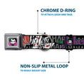 Load image into Gallery viewer, Joker Face Full Color Seatbelt Buckle Collar - The Joker Pose/Cards/HAHAHAHA Black/Gray