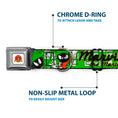 Load image into Gallery viewer, Looney Tunes Logo Full Color White Seatbelt Buckle Collar - MARVIN THE MARTIAN w/Poses White/Green