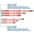 Load image into Gallery viewer, Looney Tunes Logo Full Color White Seatbelt Buckle Collar - Porky Pig Expressions Red