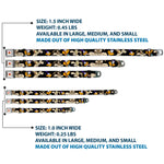 Looney Tunes Logo White Seatbelt Buckle Collar - Road Runner/Wile E. Coyote Expressions CLOSE-UP Black