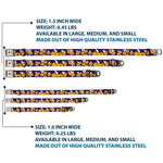 Looney Tunes Logo White Seatbelt Buckle Collar - Road Runner Expressions Royal