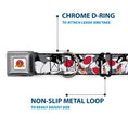 Load image into Gallery viewer, Looney Tunes Logo Full Color White Seatbelt Buckle Collar - Sylvester the Cat Expressions Gray