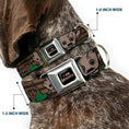 Load image into Gallery viewer, MARVEL UNIVERSE I AM GROOT!! Full Color Black Brown Seatbelt Buckle Collar - Kawaii Groot 2-Poses/Guardians Badge Browns/Green