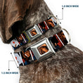 Load image into Gallery viewer, X-Men Gambit Face Close-Up Full Color Seatbelt Buckle Collar - X-Men Gambit Cards 4-Pose Blocks