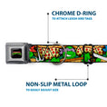 Load image into Gallery viewer, Classic TEENAGE MUTANT NINJA TURTLES Logo Seatbelt Buckle Collar - Classic Teenage Mutant Ninja Turtles Turtle Poses/Pizza Slices