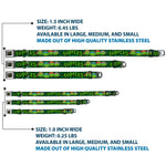 Classic TEENAGE MUTANT NINJA TURTLES Logo Seatbelt Buckle Collar - Classic Teenage Mutant Ninja Turtles Group Faces/TURTLES Turtle Shell Black/Green