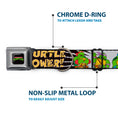 Load image into Gallery viewer, Classic TEENAGE MUTANT NINJA TURTLES Logo Seatbelt Buckle Collar - Classic Teenage Mutant Ninja Turtles Group Pose/TURTLE POWER!