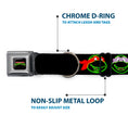 Load image into Gallery viewer, Classic TEENAGE MUTANT NINJA TURTLES Logo Seatbelt Buckle Collar - Classic Teenage Mutant Ninja Turtles Electric Expressions Black/Multi Neon