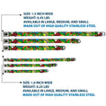Load image into Gallery viewer, Classic TMNT Logo Full Color Seatbelt Buckle Collar - Classic Teenage Mutant Ninja Turtles Action Poses/Action Bubbles Dots Blues