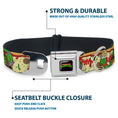 Load image into Gallery viewer, Classic TMNT Logo Seatbelt Buckle Collar - Classic TMNT Turtle Pizza