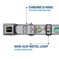 Load image into Gallery viewer, Classic TEENAGE MUTANT NINJA TURTLES Logo Seatbelt Buckle Collar - Teenage Mutant Ninja Turtles Expressions Gray