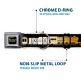 Load image into Gallery viewer, THE POLAR EXPRESS Text Logo Full Color Black/Golds Seatbelt Buckle Collar - POLAR EXPRESS Train Cars Black/Golds