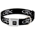 Load image into Gallery viewer, Plymouth GTX Emblem Full Color Black/Silver Fade/White Seatbelt Buckle Collar - Plymouth GTX Emblem Black/Silver Fade/White
