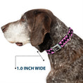 Load image into Gallery viewer, PEANUTS Title Logo Full Color Black/White Seatbelt Buckle Collar - Peanuts Charlie Brown Zig Zag Stripe Pink/Black