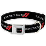 Dodge Red Rhombus Full Color Seatbelt Buckle Collar - Dodge Red Rhombus REPEAT