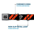 Load image into Gallery viewer, Dodge Demon Icon Full Color Black/White Seatbelt Buckle Collar - Dodge Stripes/Demon Icon Black/Red/White
