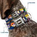 Load image into Gallery viewer, RUGRATS Logo Full Color Seatbelt Buckle Collar - RUGRATS Group Pose2 w/Reptar