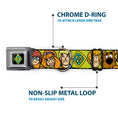 Load image into Gallery viewer, SD Dog Tag Full Color Black/Yellow/Blue Seatbelt Buckle Collar - Scooby Doo Character Faces Close-Up Green