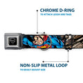 Load image into Gallery viewer, Superman Black/Silver Seatbelt Buckle Collar - Superman Metropolis Face-Off