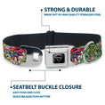 Load image into Gallery viewer, Superman Black Silver Seatbelt Buckle Collar - Supergirl Tattoo Scene